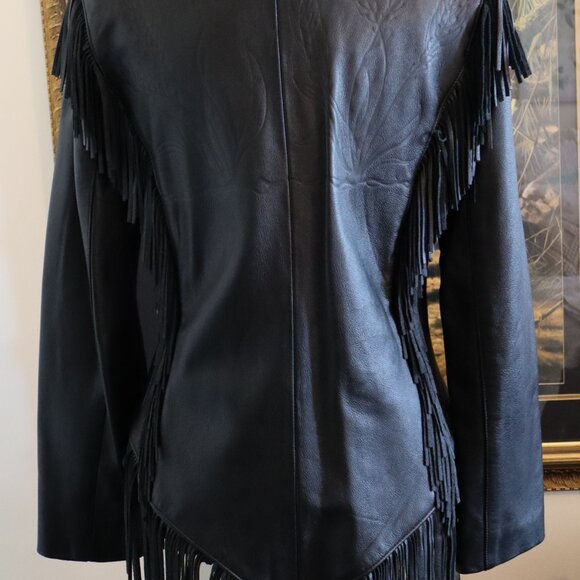 LEATHER FRINGE JACKET - Picture 5 of 11